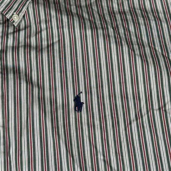Ralph Lauren Blake Shirt Large Green Red White Men's Button Up Regular Fit - Picture 4 of 8